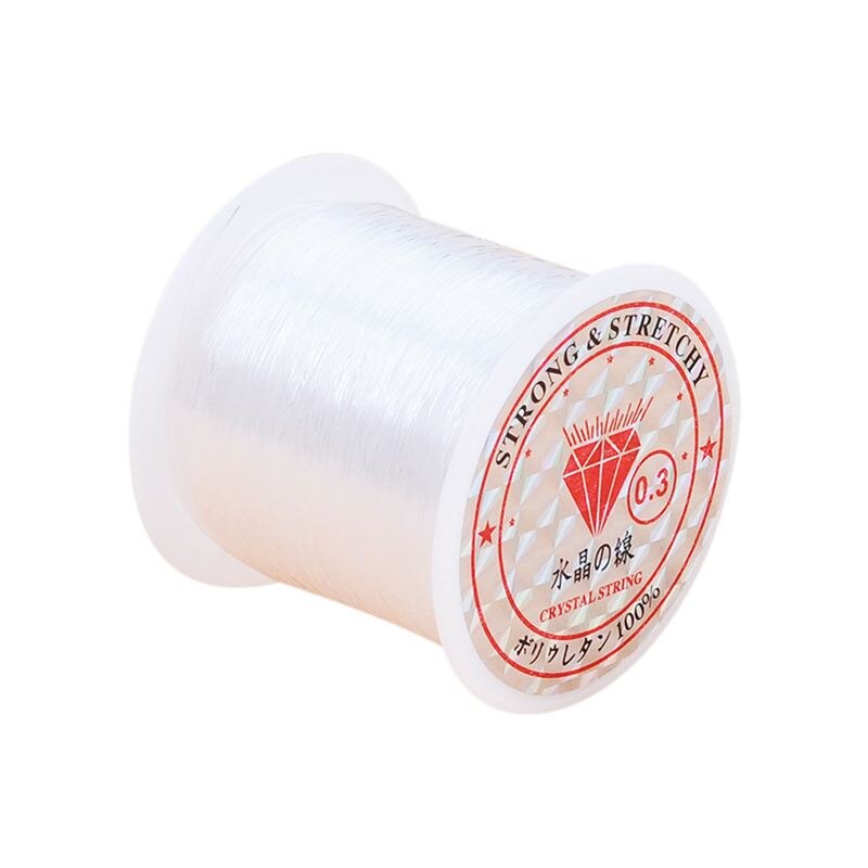 3 Pcs 0.3Mm Vislijn Nylon Vis Vislijn Spool Kralen String Sieraden Kralen Draad Voor Diy Crafting: Default Title