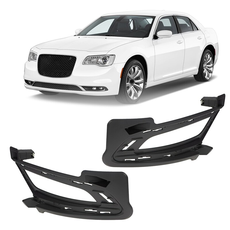 For Chrysler 300 Fog Light Lamp Trim Bezel Front Right &amp; Left Side 68227212AB 68227213AB: Default Title