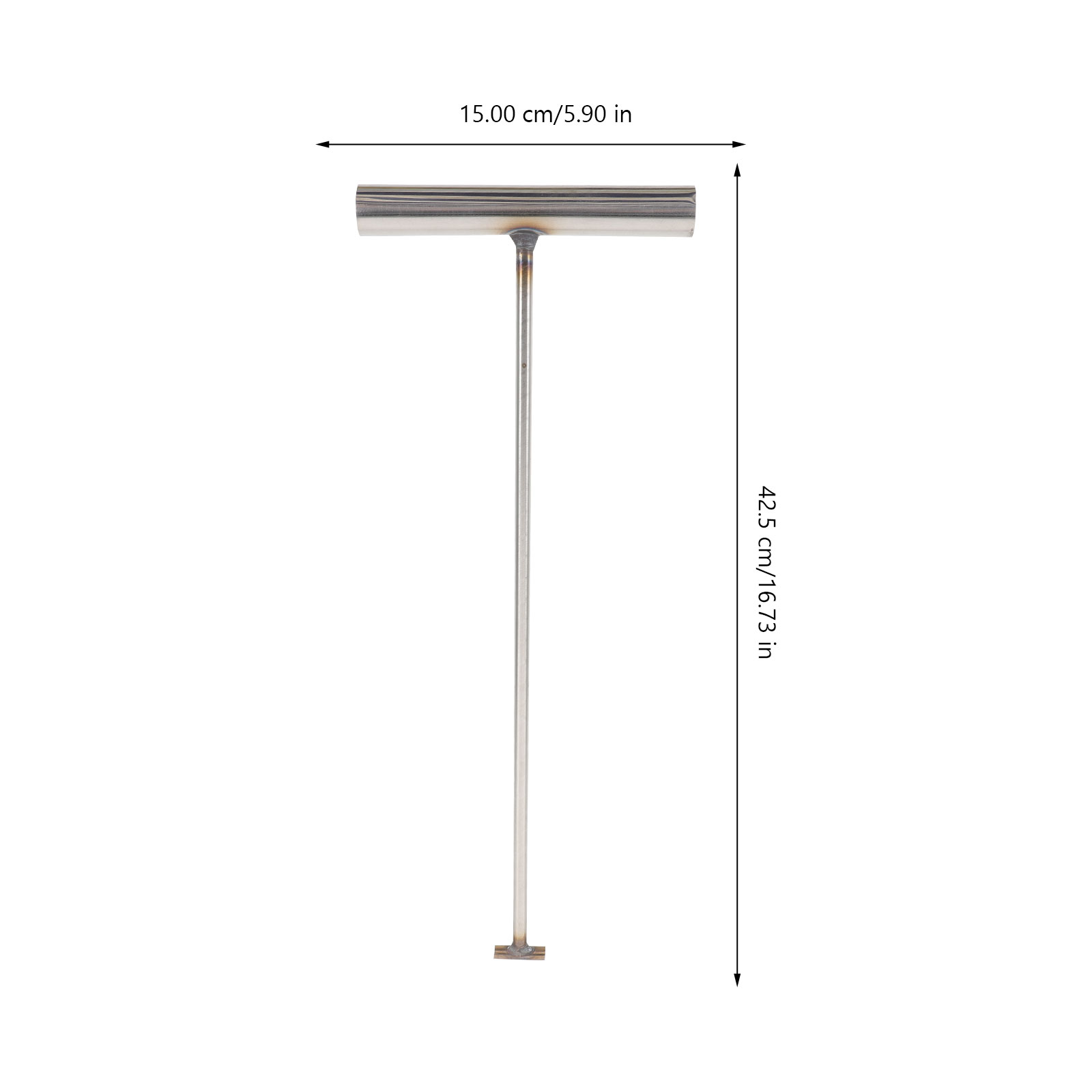 Roll Up Door Hook Roller Shutter Door Hook Manhole Lid Lifting Hook Multi-Use Tool Stainless Steel T-Hook Manhole Cover Hook