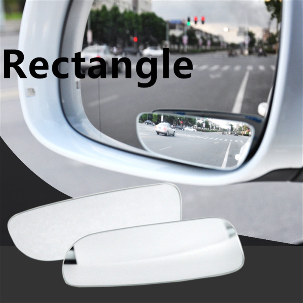 2X Car Styling Blind Spot Mirror Wide Angle Car Rear View Mirror Universal 360 Degree Adjustable Safety Parking Rearview Mirror