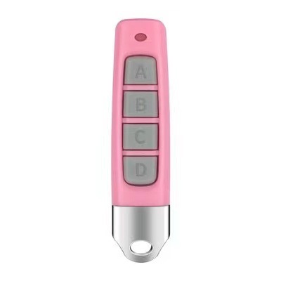 433 frequency remote control, electric roller shutter door, retractable doorway, remote control key: Pink