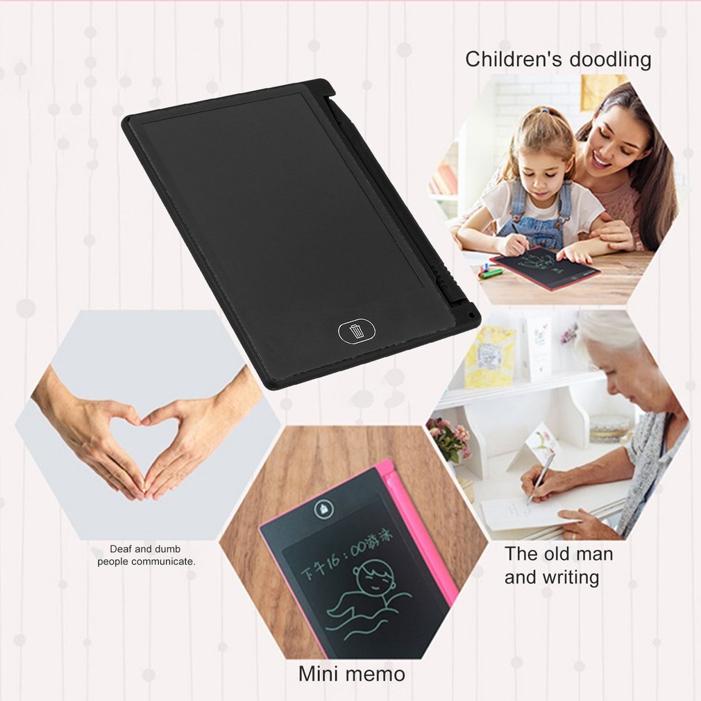 4.4 inch Mini Writing Tablet Digital LCD Drawing Notepad Electronic Practice Handwriting Painting Tablet Pad for Kids