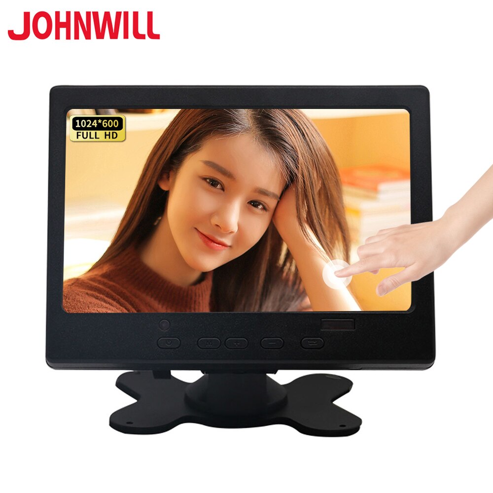 7 inch Portable Touch Screen Monitor 1024x600 Resolution HD Display TFT LCD CCTV Computer Monitor VGA HDMI AV Input