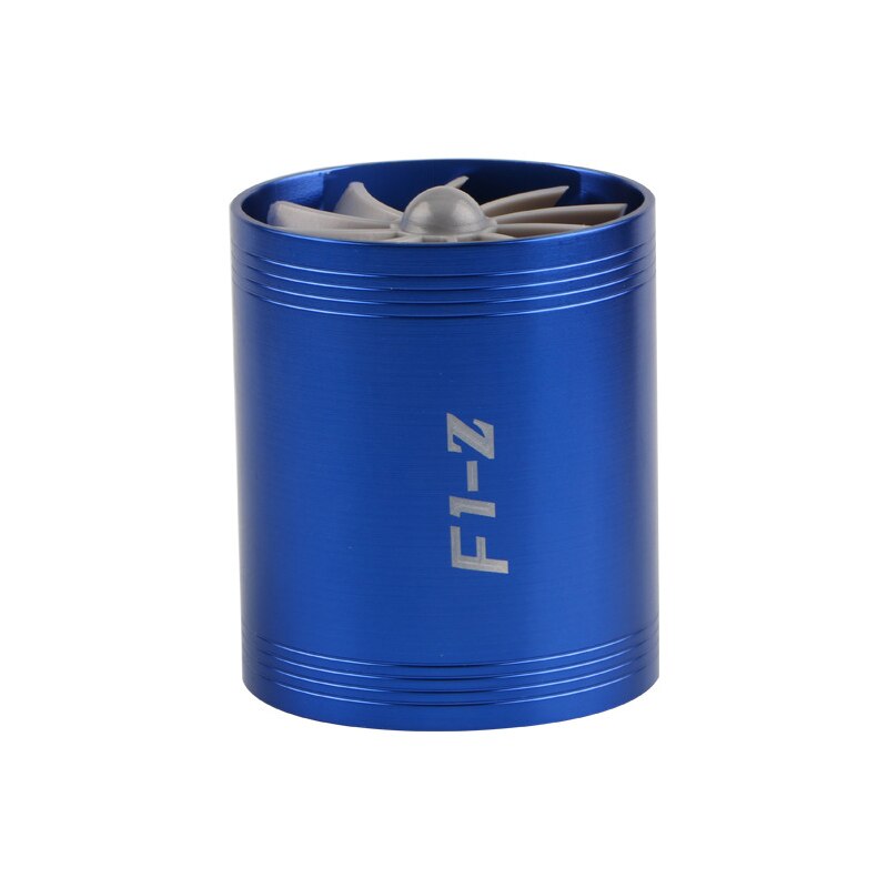 F1-z turbo de doble cara para coche, turbocompresor de motor de vehículo, turbina de conversión de potencia para accesorios de coche: blue
