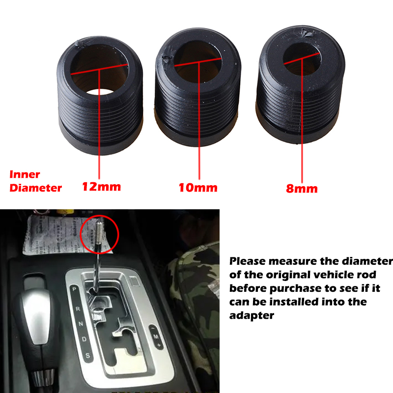 Perilla de palanca de cambios, Joystick de avión, mango en T, martillo apto para palanca de cambios de coche AT MT, mango de aleación de aluminio, accesorios para coche