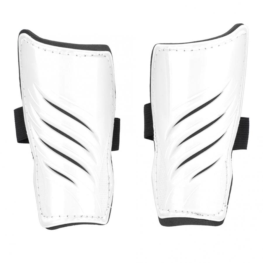 1 Pair Kid Football Shin Pads EVA Soccer Guards Leg Protector for Children Protective Gear Breathable Shin Guard Sports Safety: white