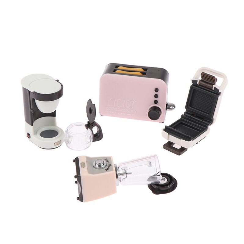 1:12 Dollhouse Koffiezetapparaat Kopje Koffie Pot Simulatie Keuken Meubels Poppenhuis Miniatuur Accessoires
