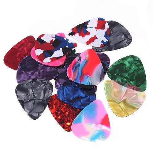 beautiful 20 Pcs Stylish Colorful Guitar Picks