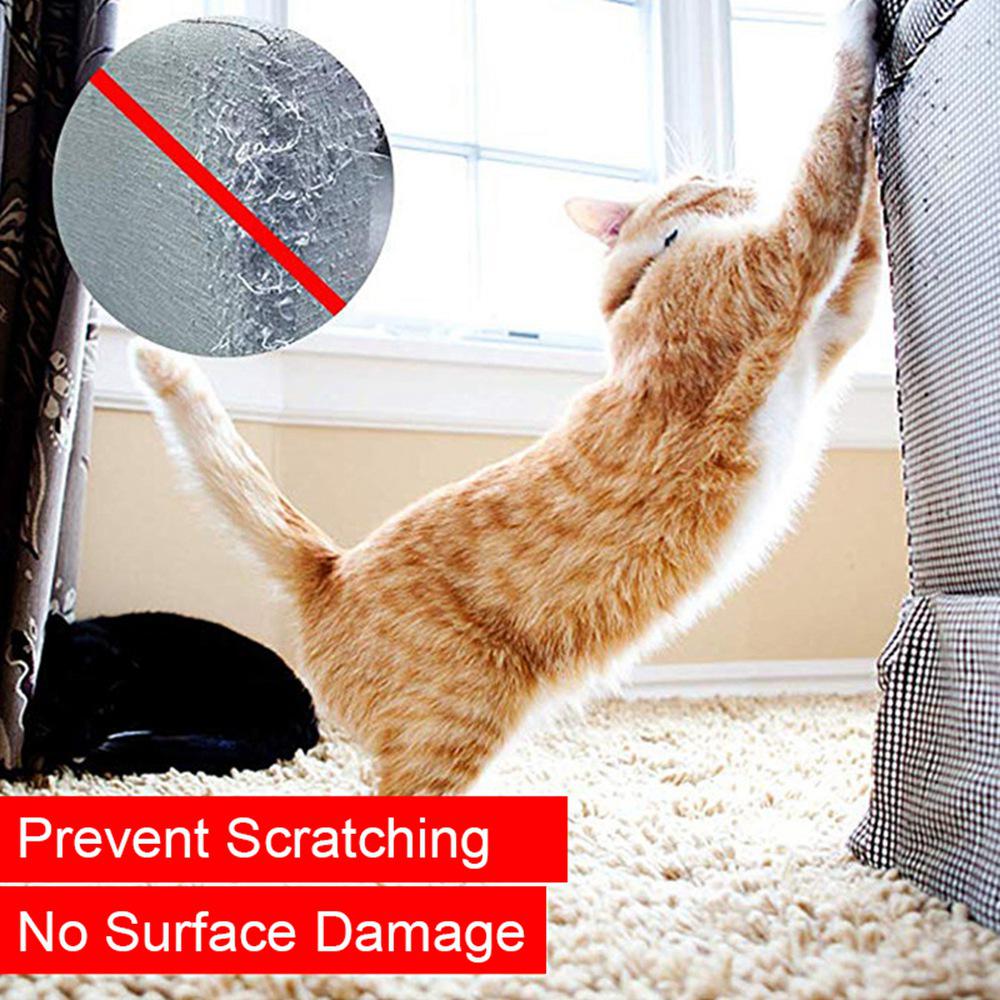 Anti-ridse kattekat træningstape ridsebeskyttelsesmåtte møbler og læder ridsebeskyttelsesbånd til katte og kæledyr