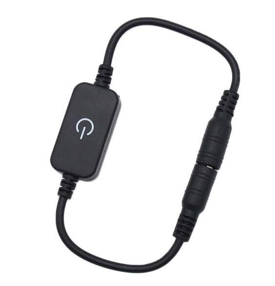 Berøringsled lysdæmper kontakt lysstyrke juster controller til 3528 5050 5730 5630 enkelt farve lys  dc 12v 24v sort/hvid: Type 2 / Hvide shpae