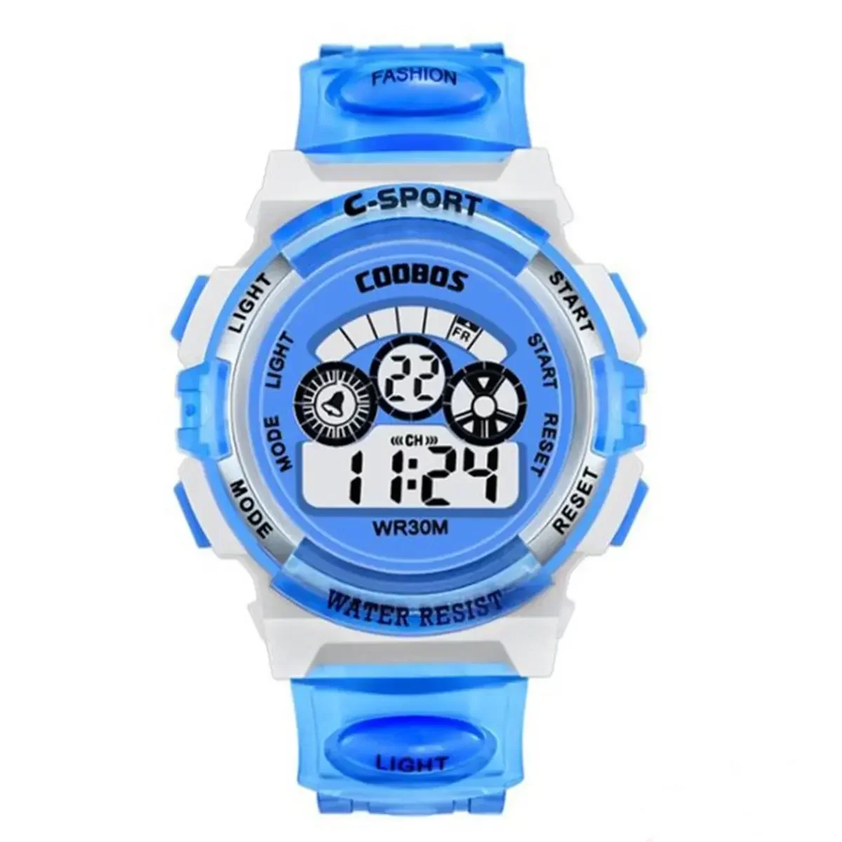 Relojes electrónicos para niños Esfera luminosa Relojes despertadores multifunción impermeables Reloj de pulsera digital LED para niños y niñas: Dark Brown