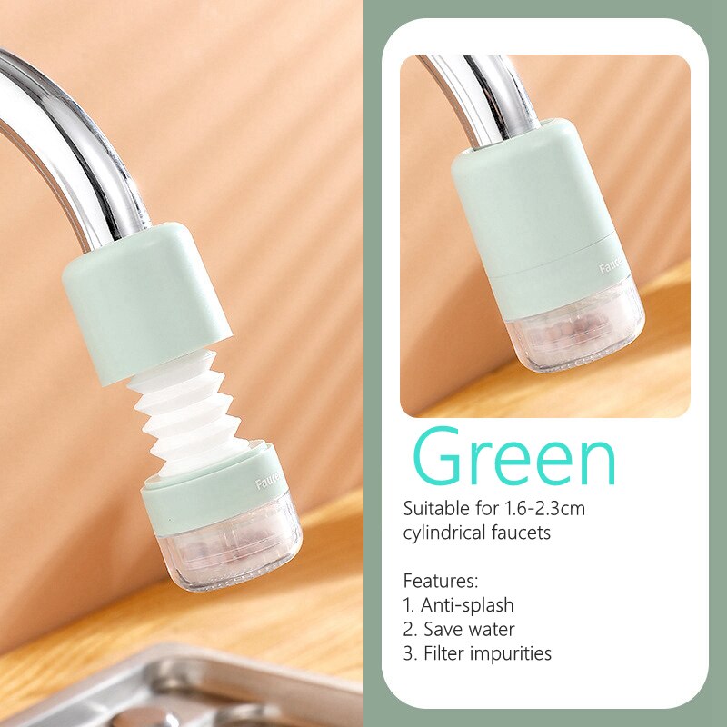 Universele Kraan Extension 360 Graden Aanpassing Waterbesparing Waskolf Splash Hoofd Tap Water Filter Keuken Kraan Accessoires