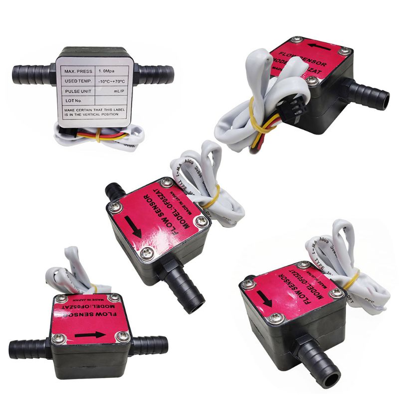 3 "Flow Meter Indicator Sensor Counter Hall Flowmeter Smerende Multipurpose Olie Brandstof Gas Melk Water Vloeistof