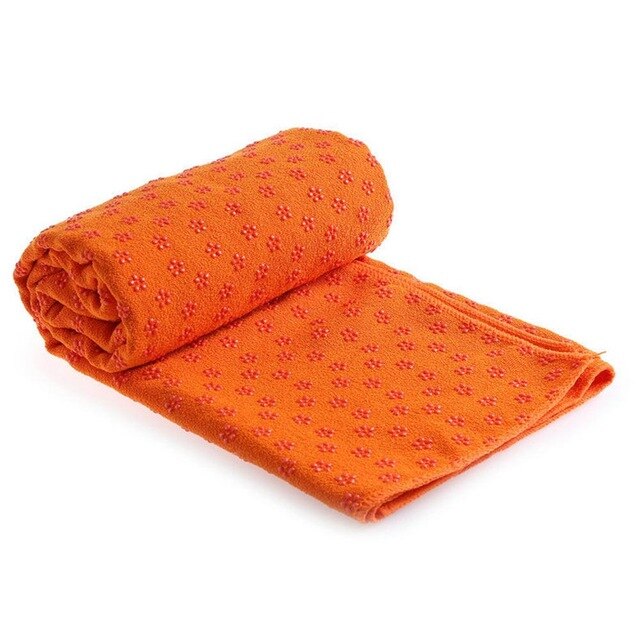 Yogamatta Handduk 183x61x1cm - NBR Slitstark för Hem & Utomhus Aerobics: Orange