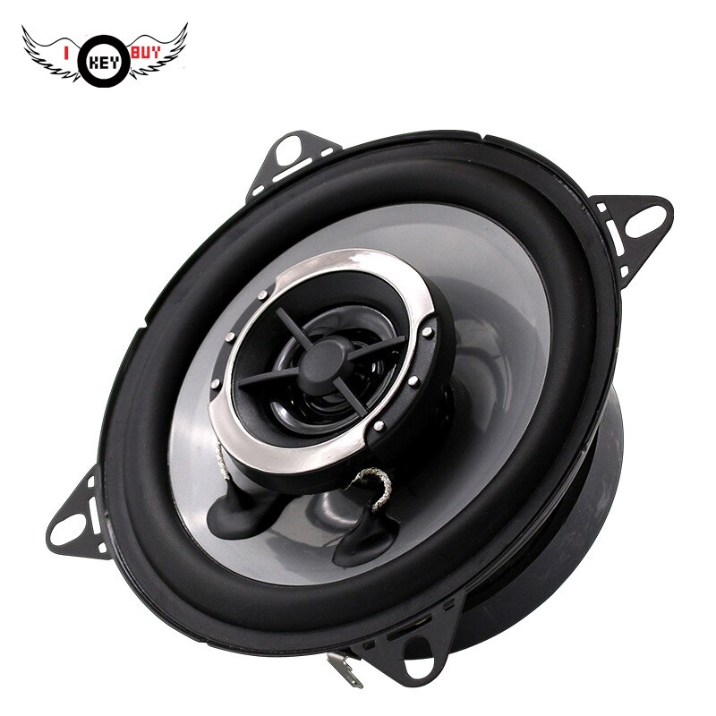 4 inch Twee-weg Auto Coaxiale Luidspreker 2 stks 120 w 4Ohm Impedantie Rubber Omgeven Auto Speaker
