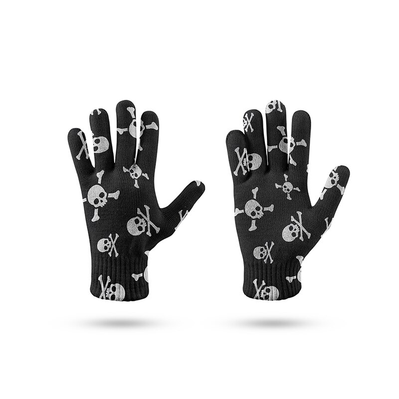 Guantes creativos con estampado de calavera para hombre y mujer, guantes de punto con pantalla táctil del teléfono móvil, para deportes de invierno, cálidos, mitones de conducción: style6