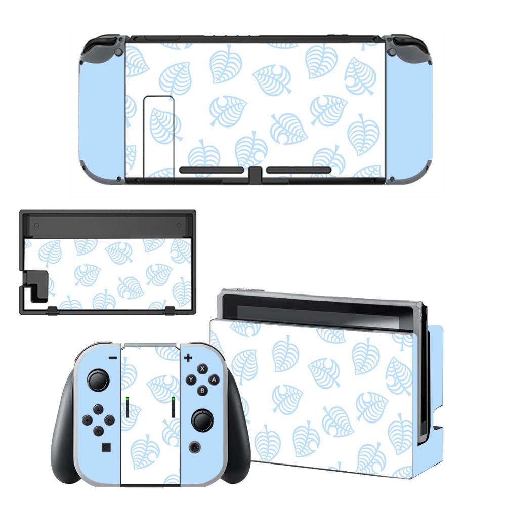 Protector de pantalla de vinilo para consola Nintendo Switch NS, pegatinas protectoras de Animal Crossing, controlador y soporte de soporte: KQBYSNS0023