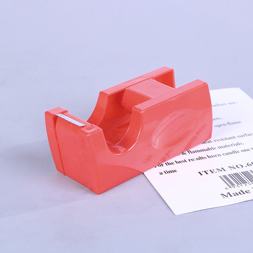 1PC Candy Color Masking Tape Cutter Dispenser School Office Plastic Desktop Tape Dispenser Packing Tape Dispenser 98×40×42mm