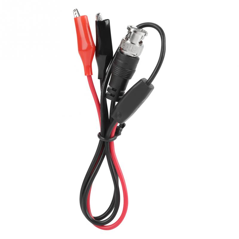 2 sztuk oscyloskopu kabel 0.5 m oscyloskop sonda testowa kabel przewodzący BNC wtyk męnarty Q9 robić podwójny klip