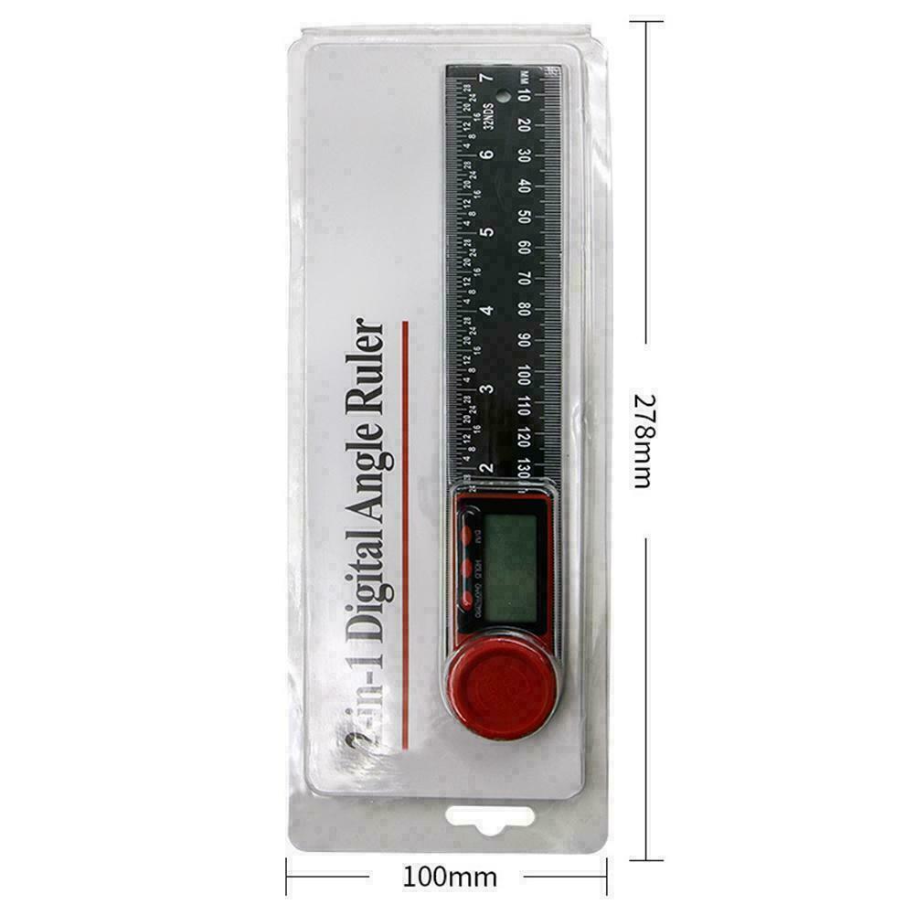 Digital Angle Finder Protractor Ruler 360 Degrees LCD Display Angle Gauge Measure Tools GK99