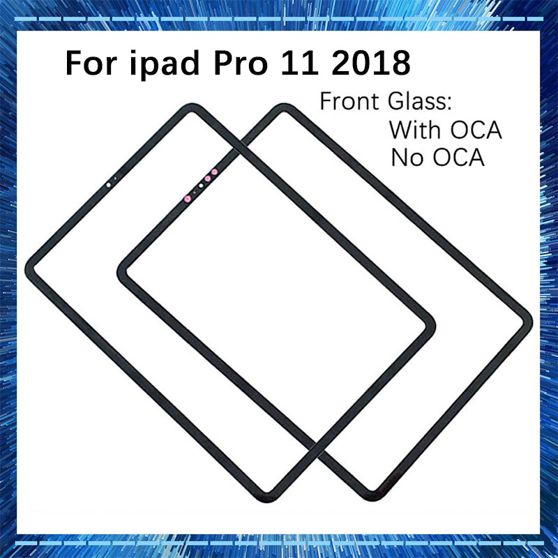 For iPad Pro 11 1st Gen A1934 A1980 A2013 Front Glass (No Touch Digitizer) LCD Display Screen Outer Panel Replacement
