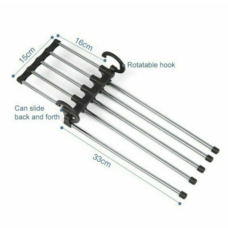 1pcs Portable Multi Functional Clothes Hangers Pants Storage Hangers Cloth Rack Multilayer Storage Cloth Magic Hanger