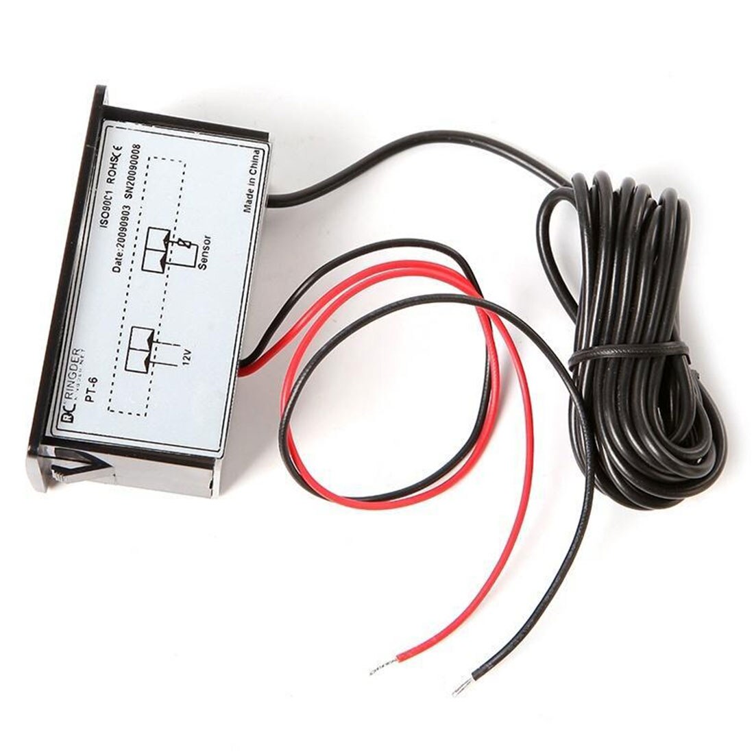 12V 24V 110V Automotive Thermometer Digital Car Thermometer Vehicle Temperature Meter Monitor -50~110C with NTC Sensor