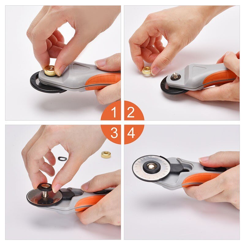 5PCS 45mm/28mm Rotary Cutter Blades Leather Craft Cutting Blade for Fabric Patchwork Craft