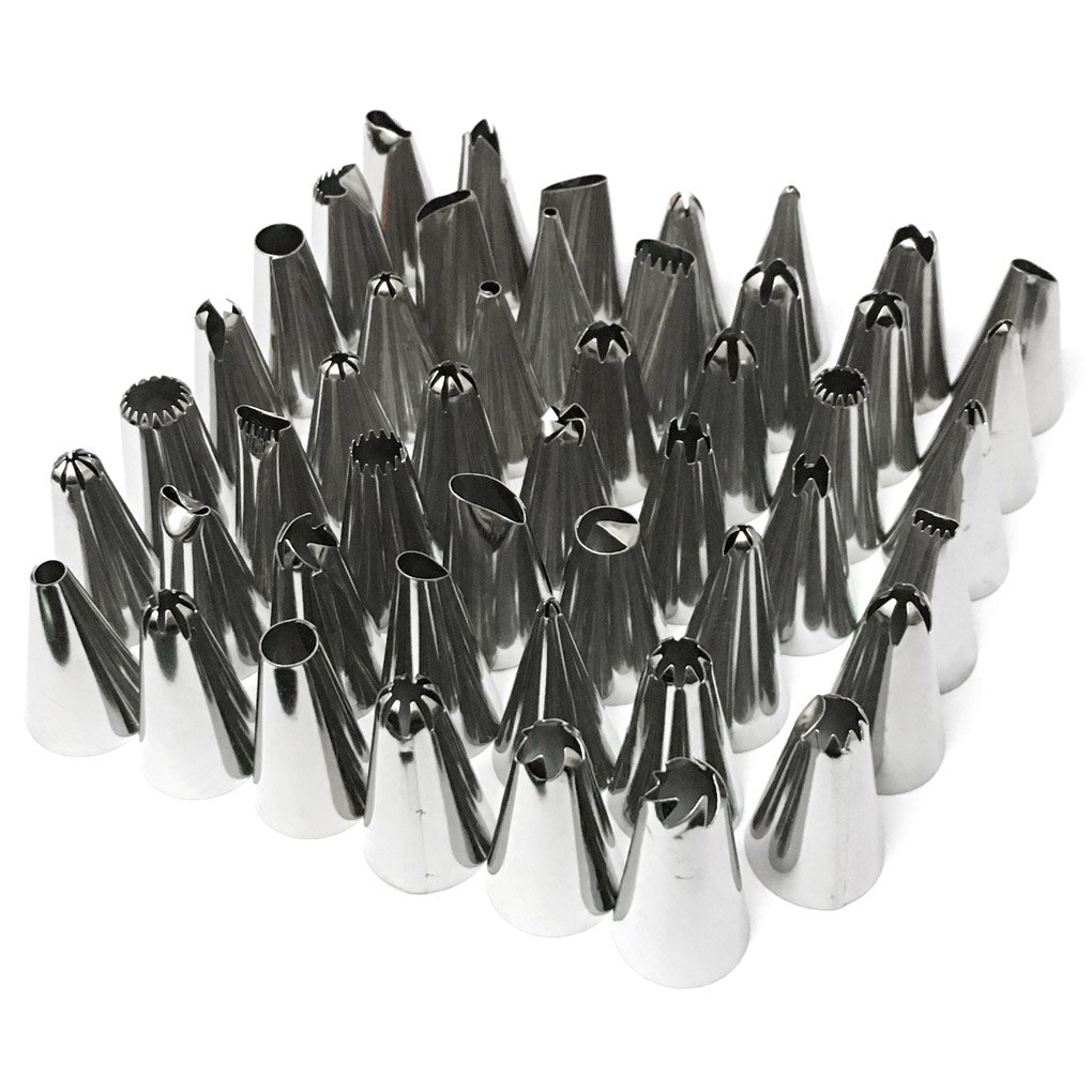 Cake Decorating 48 Stks/set Goede Rvs Icing Piping Nozzles Pastry Tips Set Cake Bakken Tools Accessoires