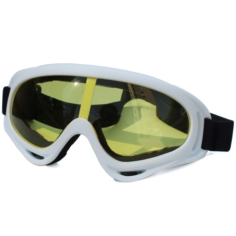 freundlicher Professionelle Winter Ski Brille Ski Snowboard Brille Sonnenbrille Brillen Anti-UV400 Sport Ausrügestochen für freundlicher Männer Frauen: Weiß-Gelb Linse