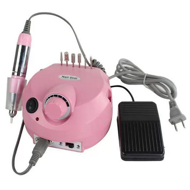 Broca de unhas elétrica de 35000rpm, máquina para manicure e pedicure, kits, ferramentas para lixa de unha, broca de esmalte