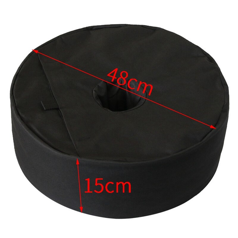 Round umbrella base weight bag, windproof sand bags for tent, sunshade, patio umbrella