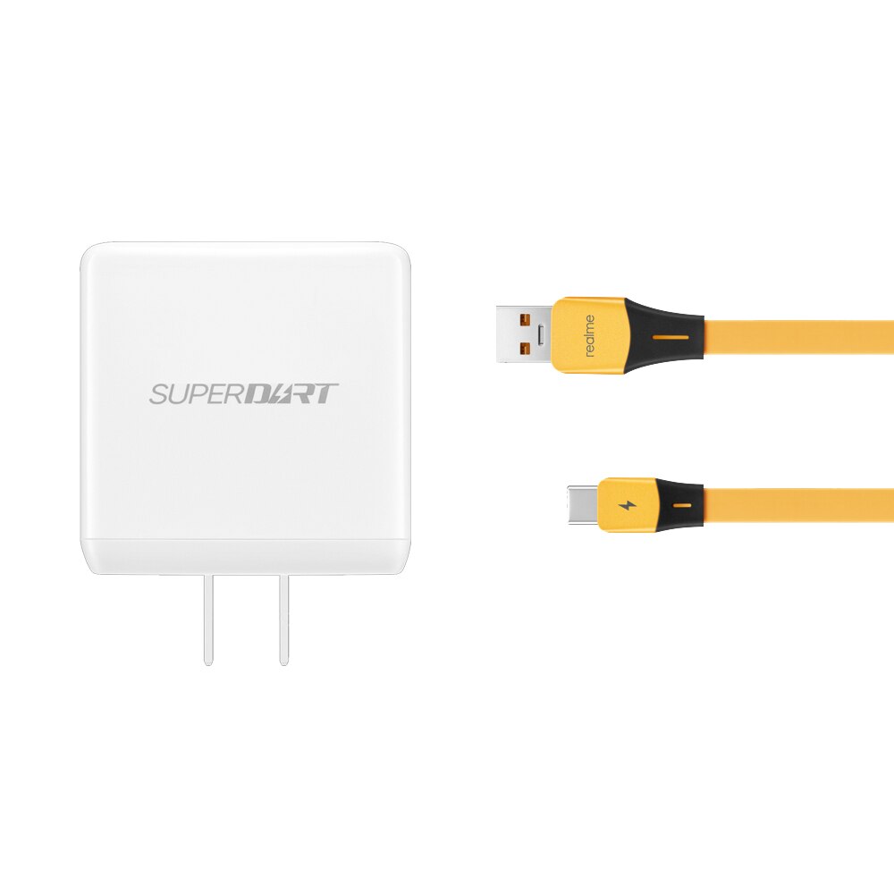 Vcu carregador de superdart gan realme, pacote de cabo original para realme x50 pro 6 pro x2 pro 5i 5S 5 pro xt c2 q 3 pro x 3i: US Plug