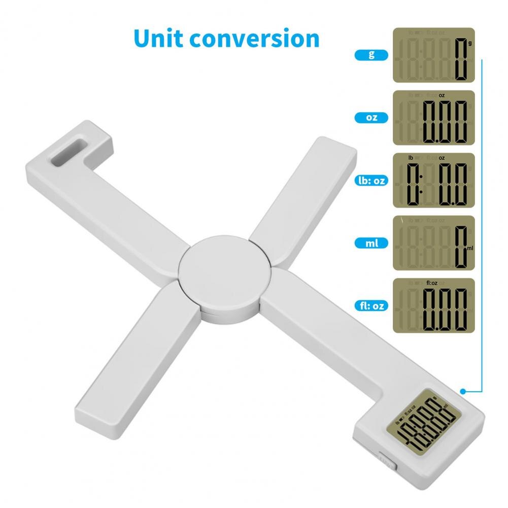 Balanza electrónica portátil plegable, báscula de cocina Hogar, minipesa pequeña de alta precisión para pesar gramos horneado de alimentos