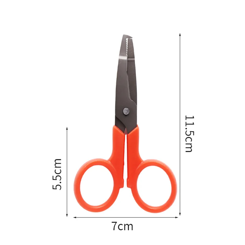 Zyz Multifunctionele Vissersschaar Titanium Geplateerd Roestvrij Staal Ultralichte Draagbare Visserijtang Gereedschapsuitrusting: Bruin