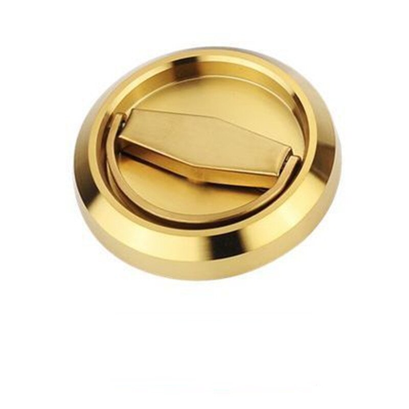 Manija de acero inoxidable, manija redonda oculta, manija de anillo, manija oculta, manija de puerta Invisible, Fondo de pared, puerta de boca de incendios: Dorado