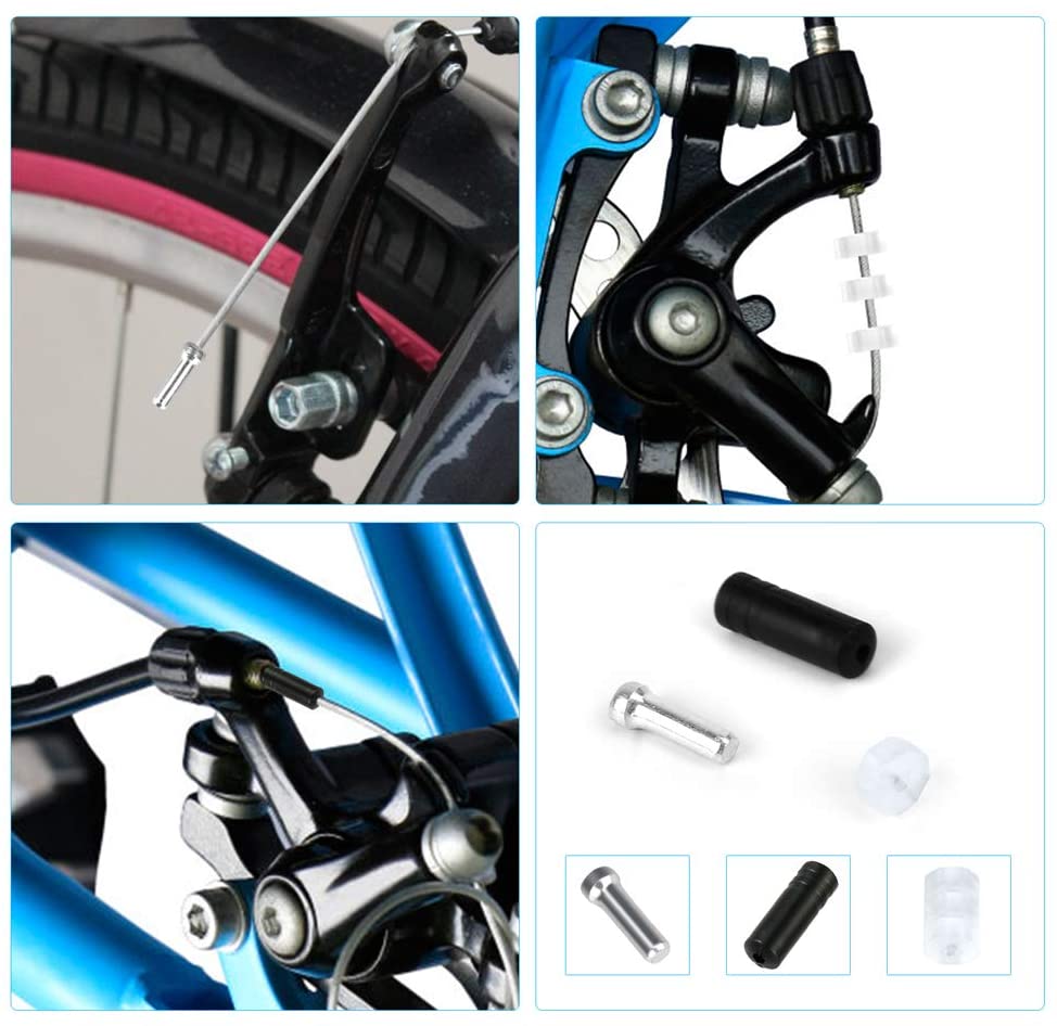 10PCS bicycle shift cable, bicycle shift cable kit for mountain and road bikes, free assembly accessories