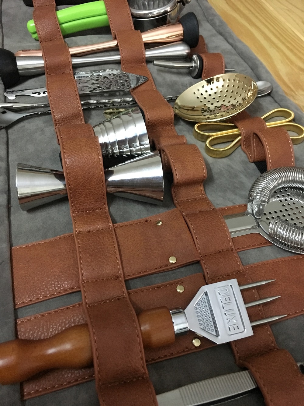 Freies Barkeeper rollen hoch Bausatz Tasche Barmann Tasche Mixology Tasche Barmann Dienstprogramm Tasche Barware rollen hoch