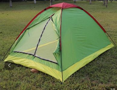 Camping Tent Double Couple Outdoor Single-layer Beach Park Leisure Durable Waterproof Tent: 2