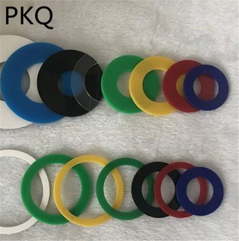10 stk 2mm tykkelse hul rund plexiglas plastplade akrylplade organisk glas polymethylmethacrylat diameter 10cm