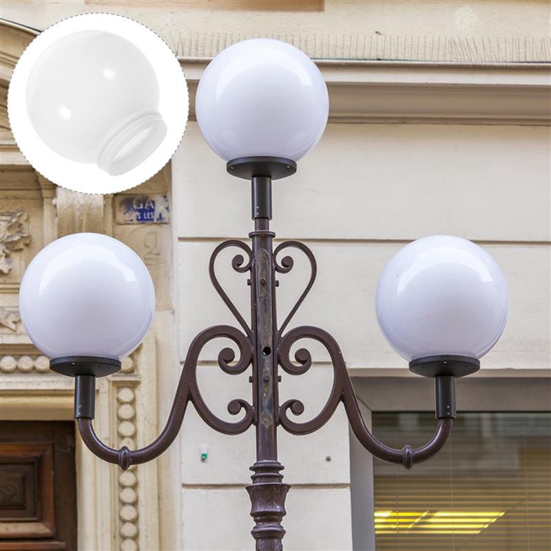 Runde Globus Deckenventilator Ball Kunststoff Lampenschirm draussen Straßenlaterne Terrasse Abdeckung Zauberstab Globus Leuchte Pantalla Lampara Lampenabdeckung
