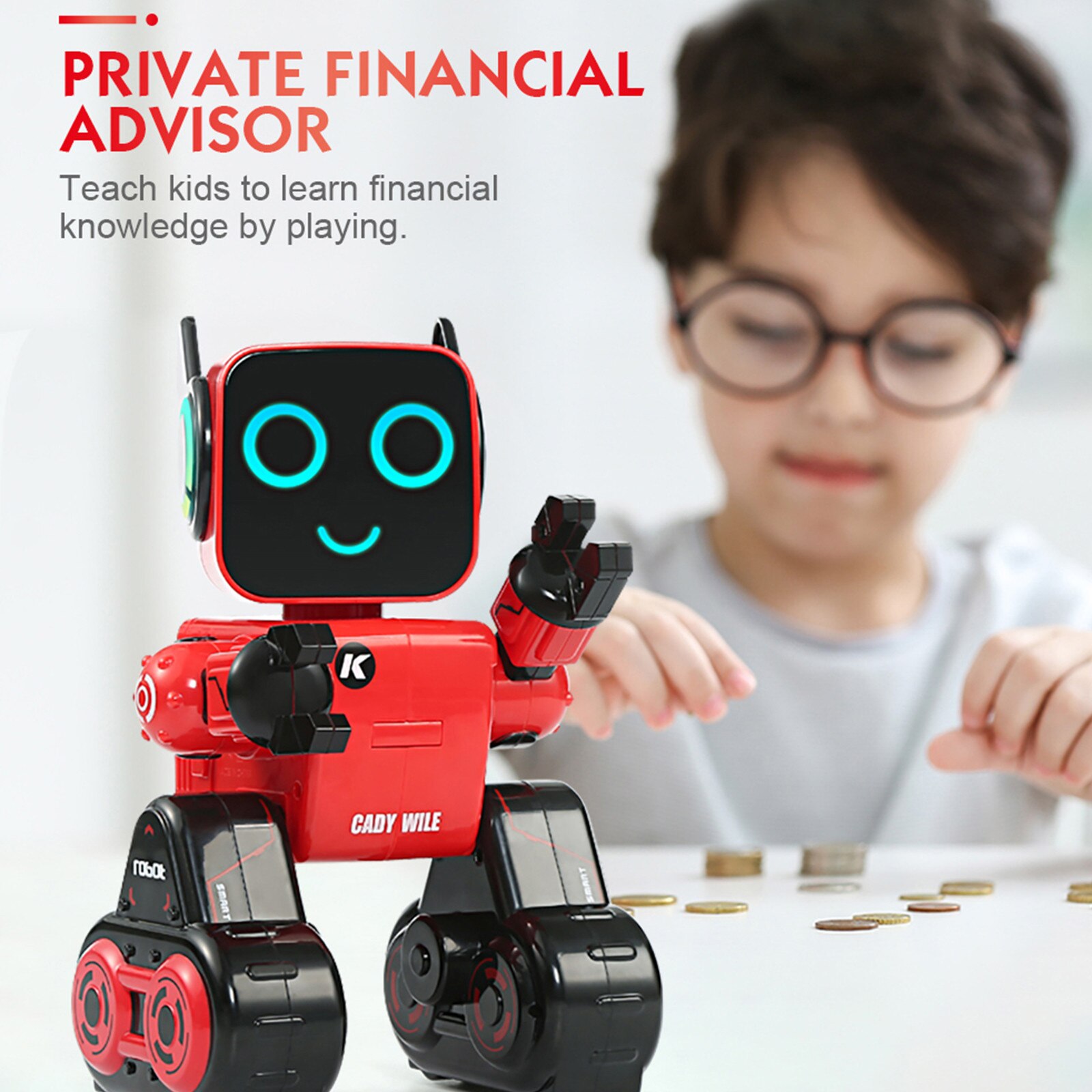 JJR/C R4 giocattolo Robot RC intelligente ad attivazione vocale multifunzionale per bambini giocattolo di controllo multifunzionale articoli trasportabili