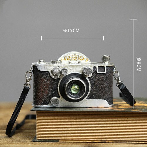 Retro kamera model dekoration fremvisning skimmel fotografering shopwindow rekvisitter indretning scene ejendom gendanne gamle håndværk: Remstrimmel 15 x 9cm