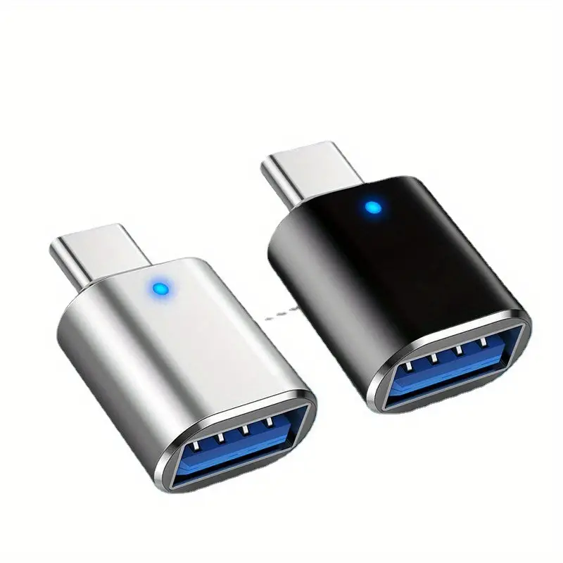 Adaptador USB C para USB, adaptador USB C macho para USB 3.0 fêmea conversor OTG compatível com MacBook Pro 2019/2018/2017 e mais tipos