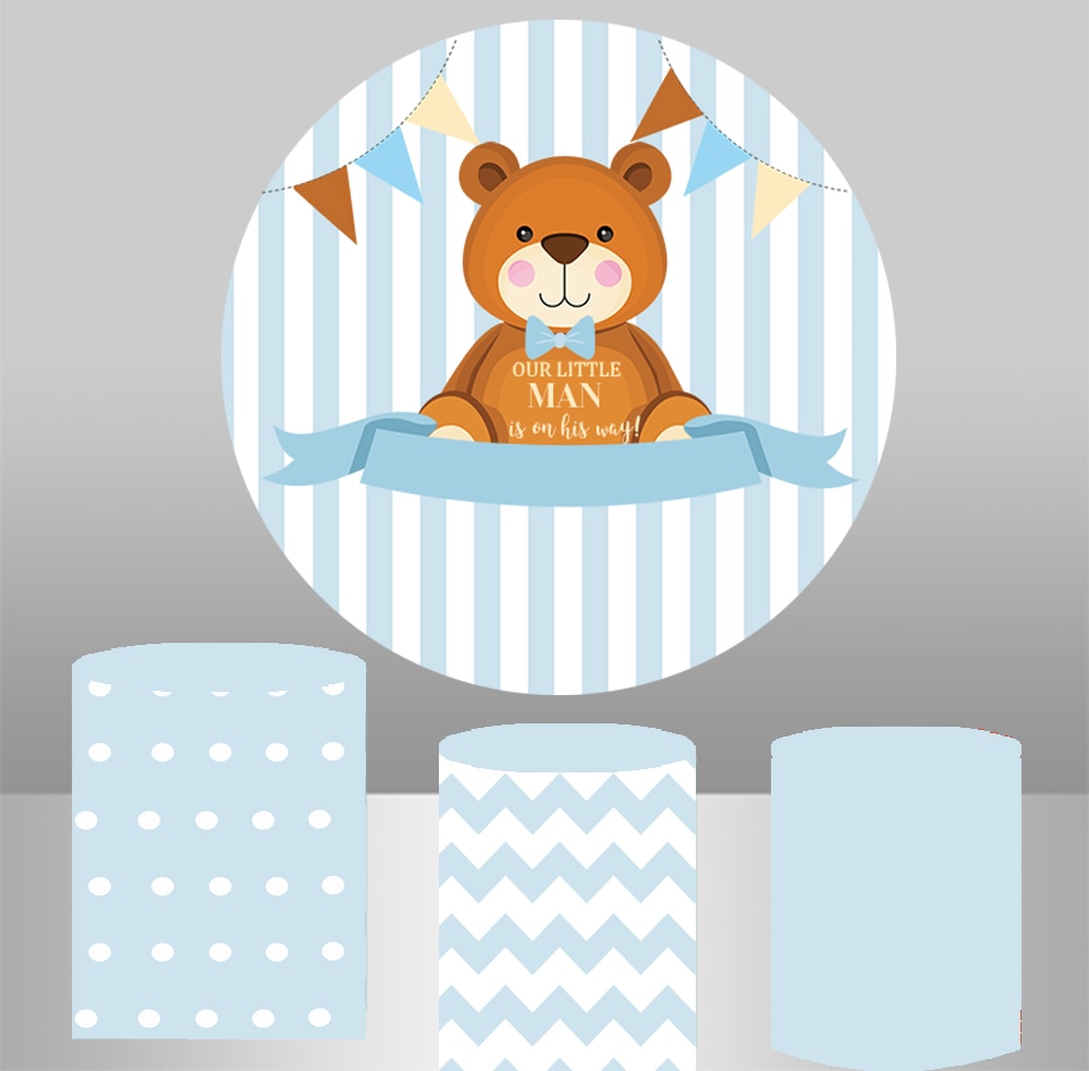 Cirkel Fotografie Achtergrond Gold Glitter Flash Verjaardagsfeestje Banner Ronde Photo Booth Achtergrond Dessert Taart Tafel Vinyl