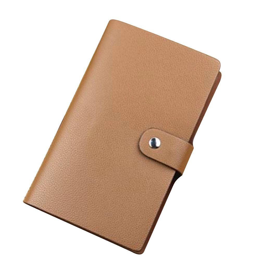 Bank card card package certificate package home simple men's card package 96 card slot multi-purpose bank card bag: khaki