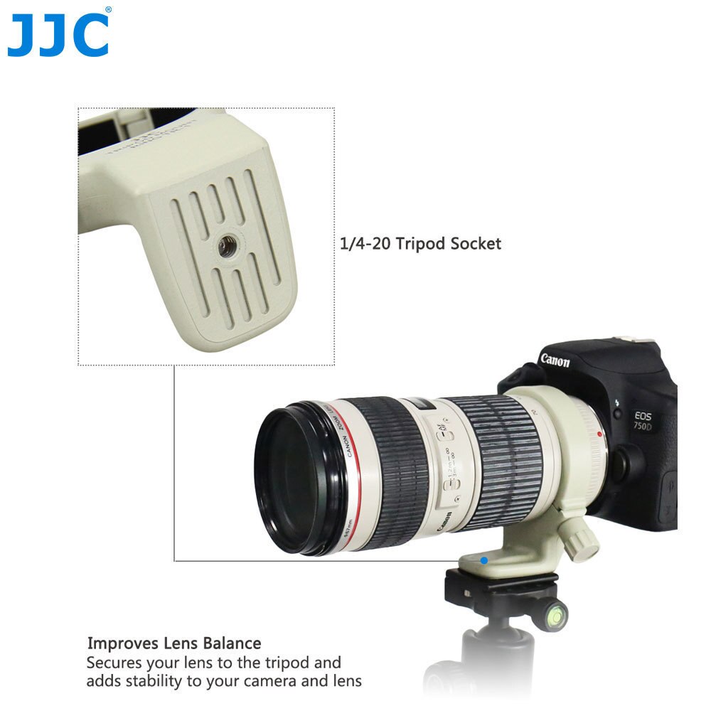 Jjc Tripod Mount Ring Kraag Een Ii W Camera Lens Adapter Voor Canon 70-200 Mm F/4L is Usm Stroomden Ssw Vervangt A-2