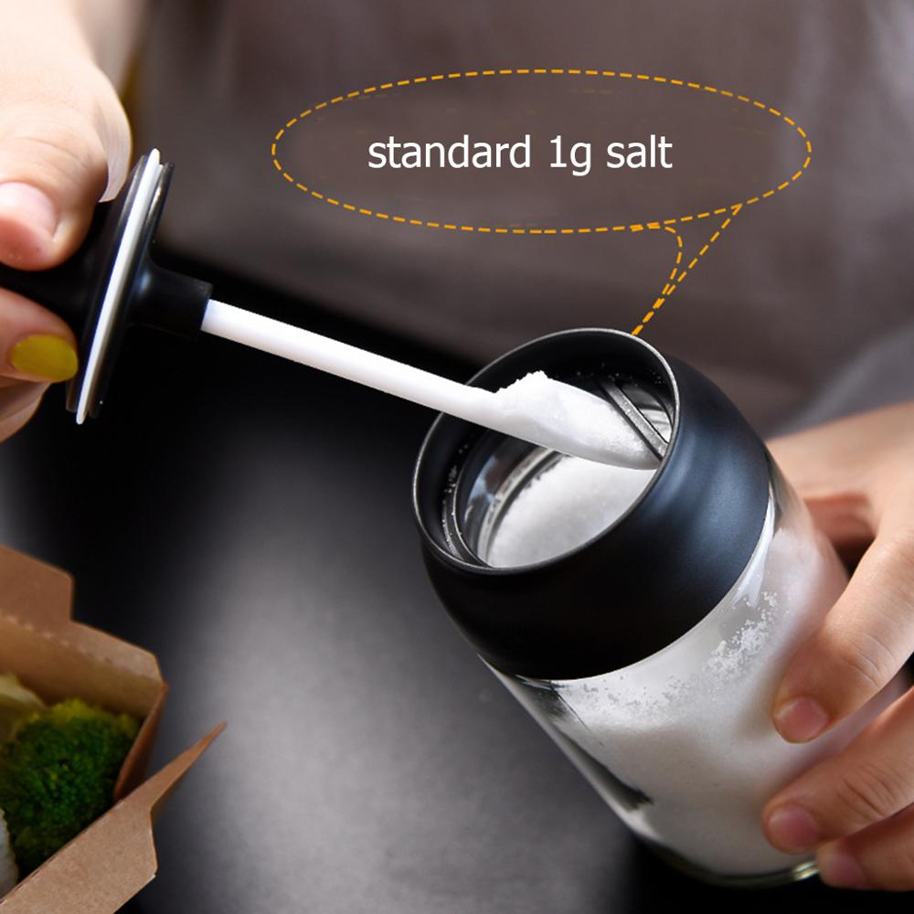 Récipient à condiments en verre hermétique boîte d'assaisonnement sel sucre huile miel bouteilles de stockage avec cuillère et couvercle pots à épices de cuisine