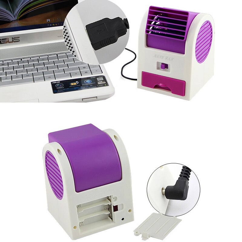 Mini Dual-port Air-conditioning Fragrance Fan USB Battery Dual-use Perfume Seat Fan Summer Home Essentials