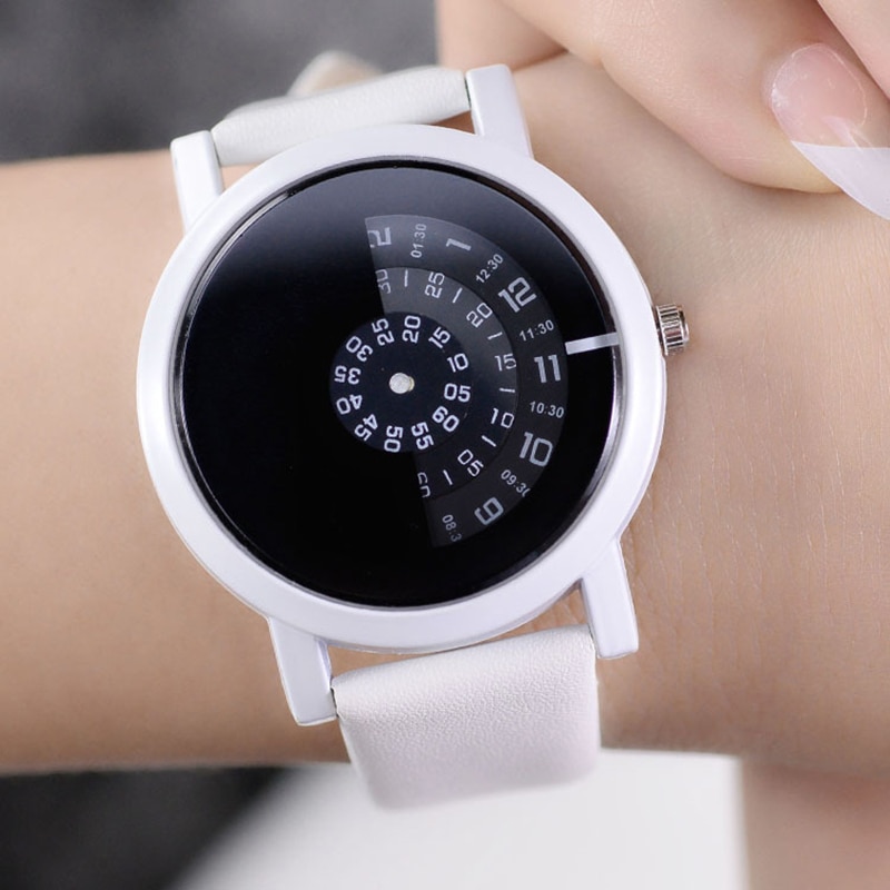 Mode Camera Concept Korte Creatieve Polshorloge Vrouwen Unieke Turntable Dial Vrouw Quartz Klok Horloge